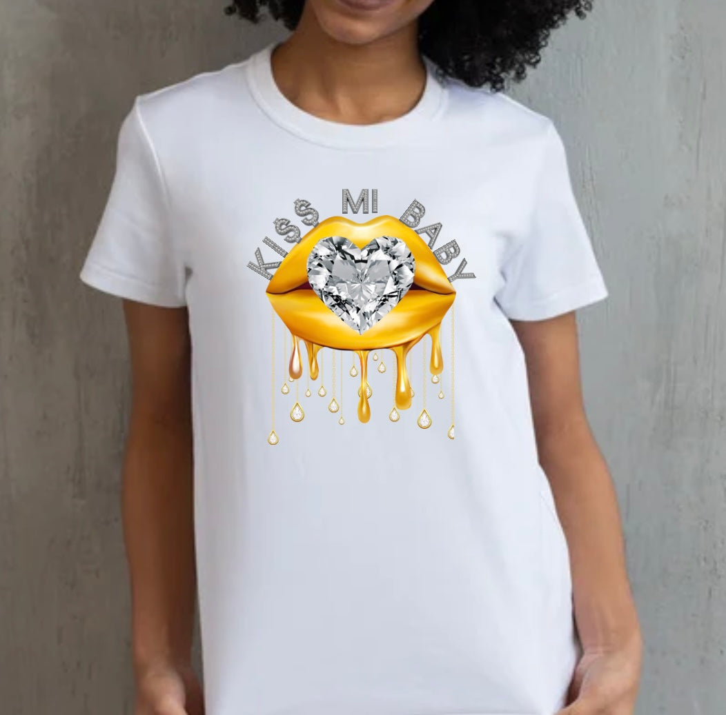 Kiss Mi Baby | Diamonds Are Forever Tee